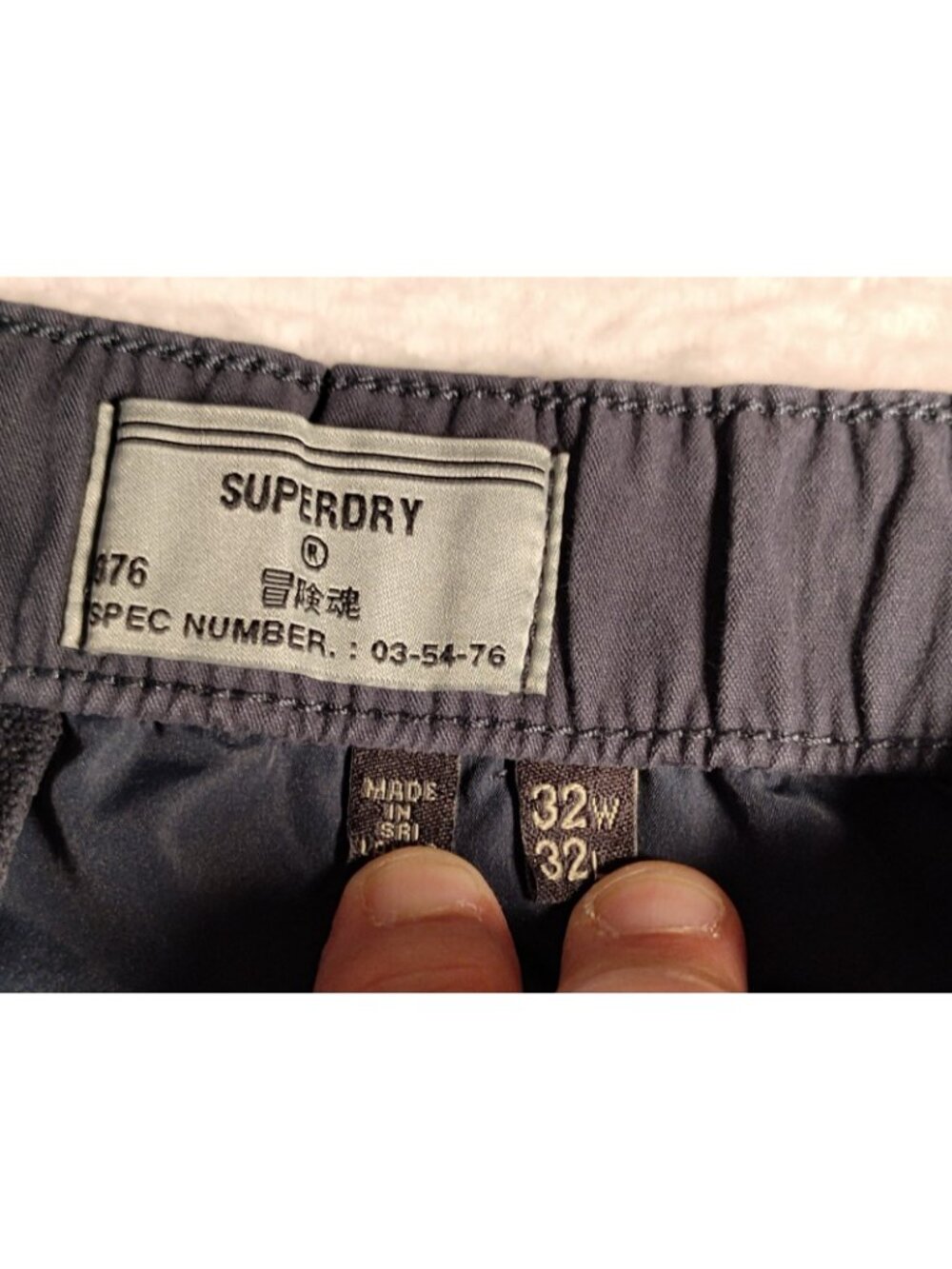 Superdry Mens Utility Cargo Pants Spec# 03-54-76 Casual Workwear 32x32 - Picture 6 of 15